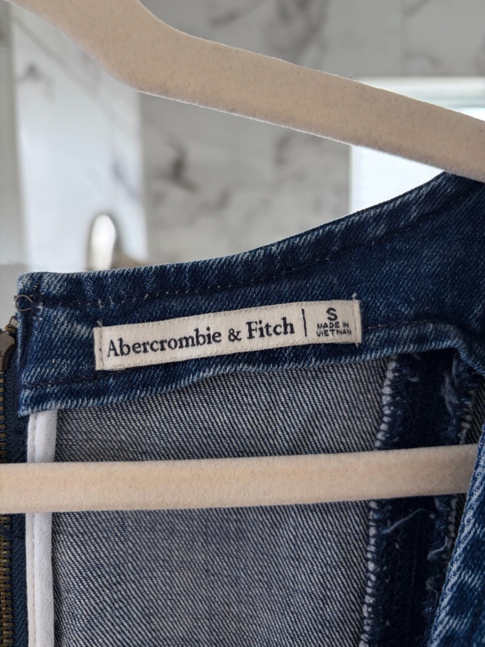 Abercrombie & Fitch Mila Square neck denim dress - Picture 4 of 4